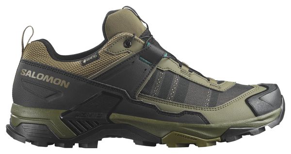 Salomon X Ultra 5 GTX Hiking Shoes for Men, Khaki/Black