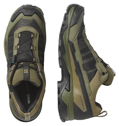 Salomon X Ultra 5 GTX Hiking Shoes for Men, Khaki/Black