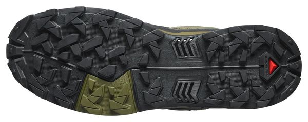Salomon X Ultra 5 GTX Hiking Shoes for Men, Khaki/Black