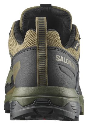 Salomon X Ultra 5 GTX Hiking Shoes for Men, Khaki/Black