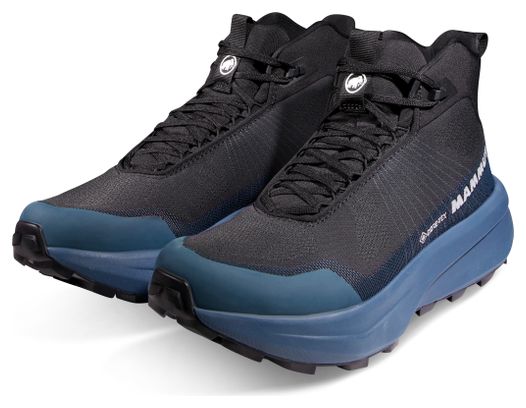 Mammut Aenergy Mtn Mid Gore-Tex Zwart/Blauw Heren wandelschoenen 