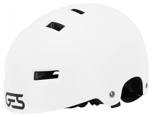 CASQUE VELO BMX-URBAIN GES EXPLORER BLANC MAT AVEC FIT SYSTEM TAILLE 54-58 (VENDU EN BOITE)