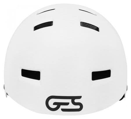 CASQUE VELO BMX-URBAIN GES EXPLORER BLANC MAT AVEC FIT SYSTEM TAILLE 54-58 (VENDU EN BOITE)