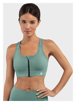 Brassière sport - Maintien élevé Fitness Femme Squat Green Vert Cendré