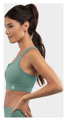 Brassière sport - Maintien élevé Fitness Femme Squat Green Vert Cendré