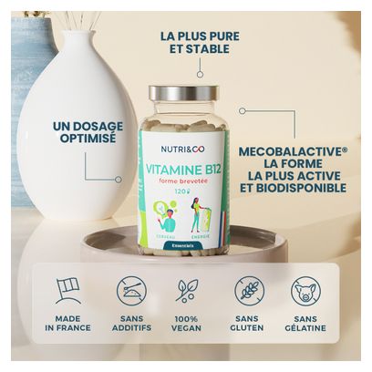 Vitamine B12 Vegan - Energie - 120 gélules