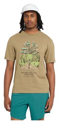 Camiseta de manga corta Ciele ORTShirt Wallace Lake Road Marrón Unisex