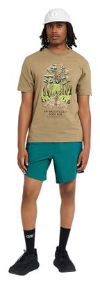 Camiseta de manga corta Ciele ORTShirt Wallace Lake Road Marrón Unisex
