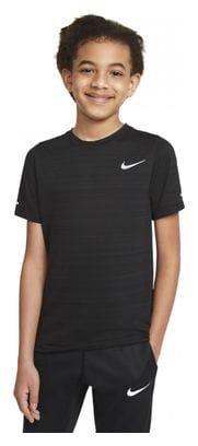 Maillot manches courtes Nike Dri-Fit Miler Noir Garçon