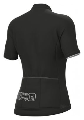 Maillot Manches Courtes Femme Alé Color Block Noir