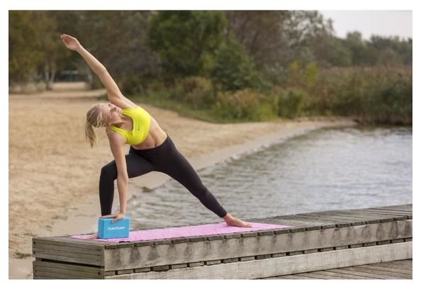 TUNTURI Brique yoga bicolore bleu / blanc