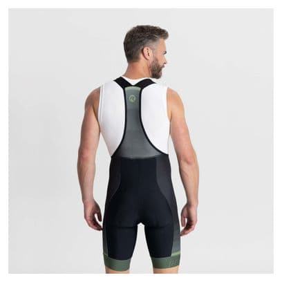 Cuissard Velo Avec Bretelless Rogelli Hero II - Homme - Vert/Noir