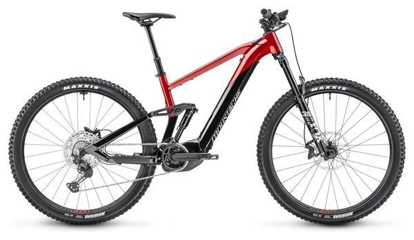 Mountain Bike elettrica Moustache All-Suspended Saturday 29 Trail 7 Smart System Shimano Deore / XT 12V 750 Wh 29'' Black / Red 2023