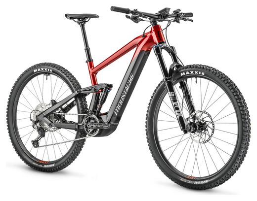 Bicicleta eléctrica de montaña Moustache con suspensión total Saturday 29 Trail 7 Smart System Shimano Deore / XT 12V 750 Wh 29'' Negra / Roja 2023