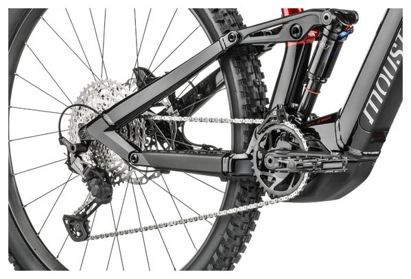 Mountain Bike elettrica Moustache All-Suspended Saturday 29 Trail 7 Smart System Shimano Deore / XT 12V 750 Wh 29'' Black / Red 2023