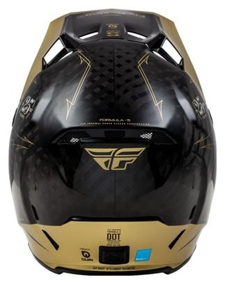 Casco integral Fly Racing Fly Formula S Carbon Legacy Negro / Oro