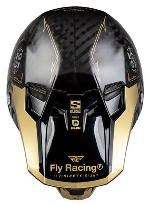 Fly Racing Fly Formula S Carbon Legacy integraalhelm Zwart / Goud