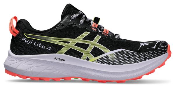 Chaussures de Trail Running Femme Asics Fuji Lite 4 Noir Rose