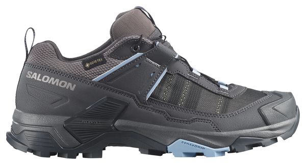 Salomon X Ultra 5 GTX Hiking Shoes, Gray/Blue, Women's