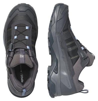 Salomon X Ultra 5 GTX Hiking Shoes, Gray/Blue, Women's
