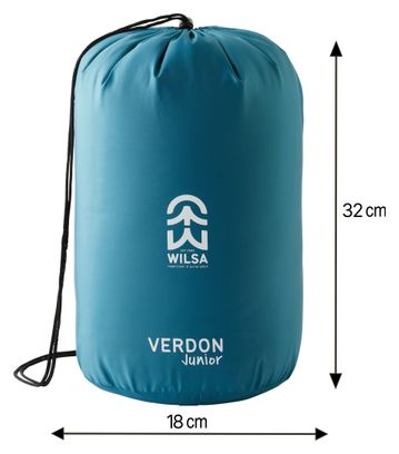 Sac de Couchage Loisir Verdon Lite Junior Gris et bleu Droit