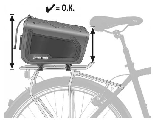 Ortlieb E-Trunk 10L Bike Bag Petrol Blue
