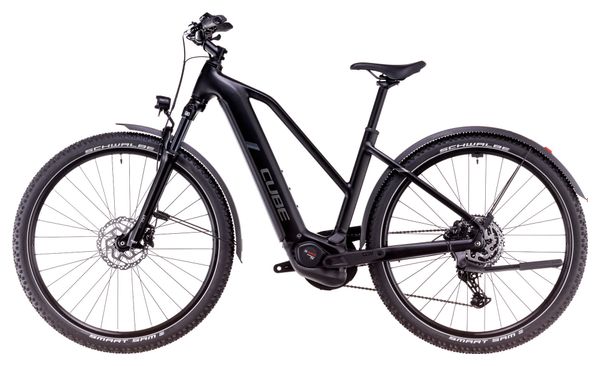 Cube Nuride Hybrid Pro 600 Allroad Trapezio Bicicletta ibrida elettrica Shimano Cues 10S 600 Wh 29'' Nero 2025
