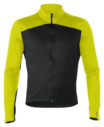 Maillot Manches Longues Mavic Cosmic Thermo Noir / Jaune