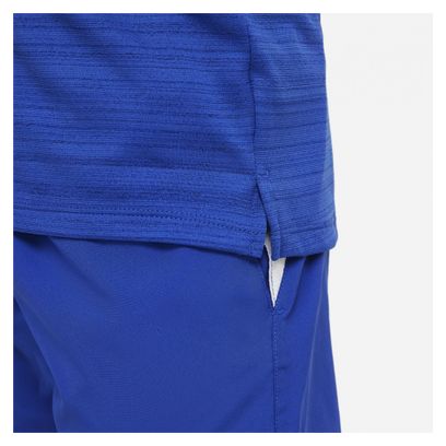 Maillot manches courtes Nike Dri-Fit Miler Bleu Garçon