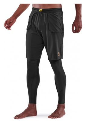 Skins Travel &amp; Recovery 2-in-1 Long Tights Zwart