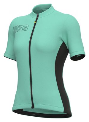 Maglia manica corta da donna Alé Color Block Verde acqua