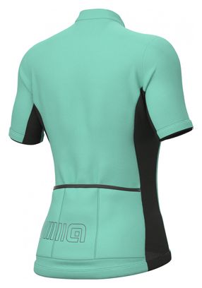Maglia manica corta da donna Alé Color Block Verde acqua