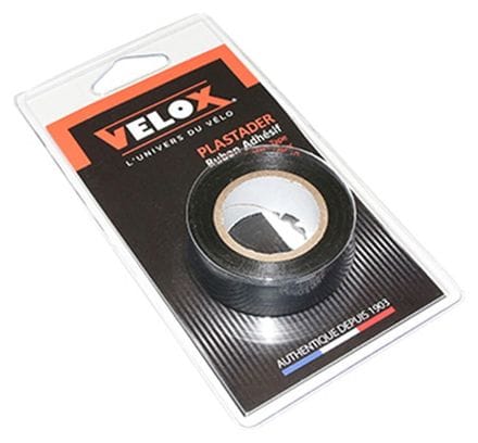 Ruban de guidon Velox plastader noir 20mm x 8m (vendu a l'unite sur carte)