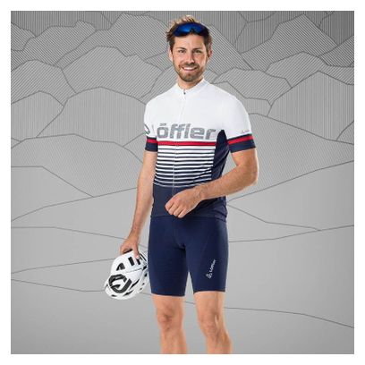 Maillot de vélo Loeffler à manches courtes FZ Messenger 23-Bleu