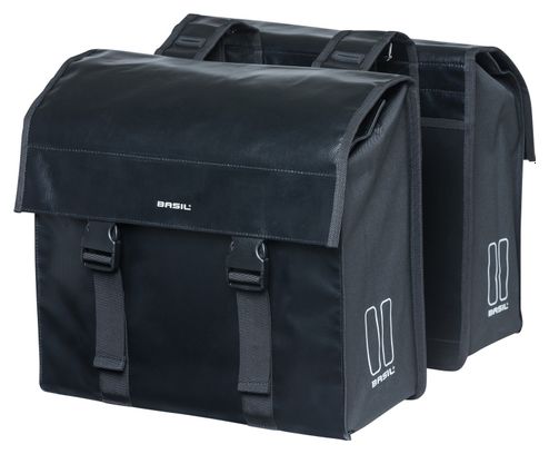 Basil Urban Load Double Bag 48-53 liter zwart