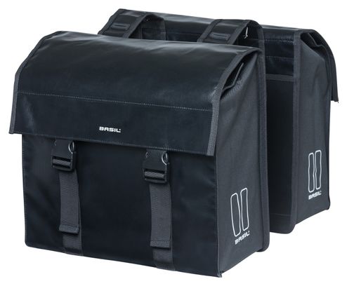 Basil Urban Load bicicleta doble bolsa 48-53 litros negro