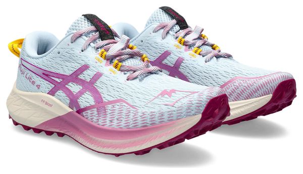 Chaussures de Trail Running Femme Asics Fuji Lite 4 Bleu Rose