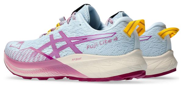 Chaussures de Trail Running Femme Asics Fuji Lite 4 Bleu Rose