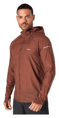 Giacca antivento Kiprun Wind Run 900 marrone da uomo