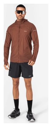 Giacca antivento Kiprun Wind Run 900 marrone da uomo