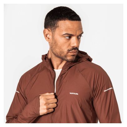 Giacca antivento Kiprun Wind Run 900 marrone da uomo