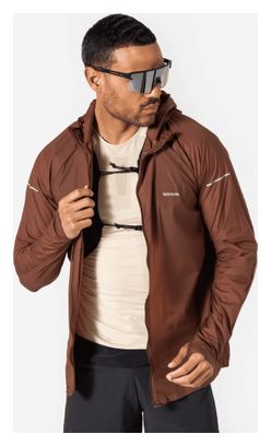 Giacca antivento Kiprun Wind Run 900 marrone da uomo