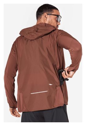 Giacca antivento Kiprun Wind Run 900 marrone da uomo
