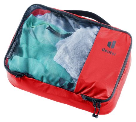 Borsa portaoggetti Deuter Mesh Zip Pack 3L rossa
