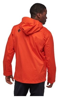 Black Diamond Stormline Orange Waterproof Jacket