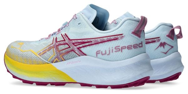 Chaussures de Trail Running Femme Asics Fujispeed 2 Bleu Rose