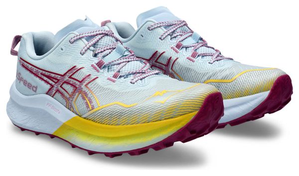 Zapatillas Trail Running Mujer Asics Fujispeed 2 Azul Rosa