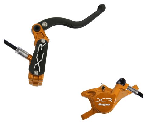 Hope XCR Pro E4 Disc Break - Rear Orange Black Hose