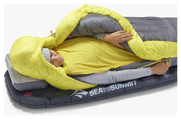 Saco de dormir para mujer Sea To Summit Spark 7C Gris/Amarillo