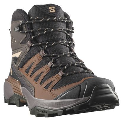 Salomon X Ultra 360 Mid GTX Hiking Shoes, Black/Brown, Men's